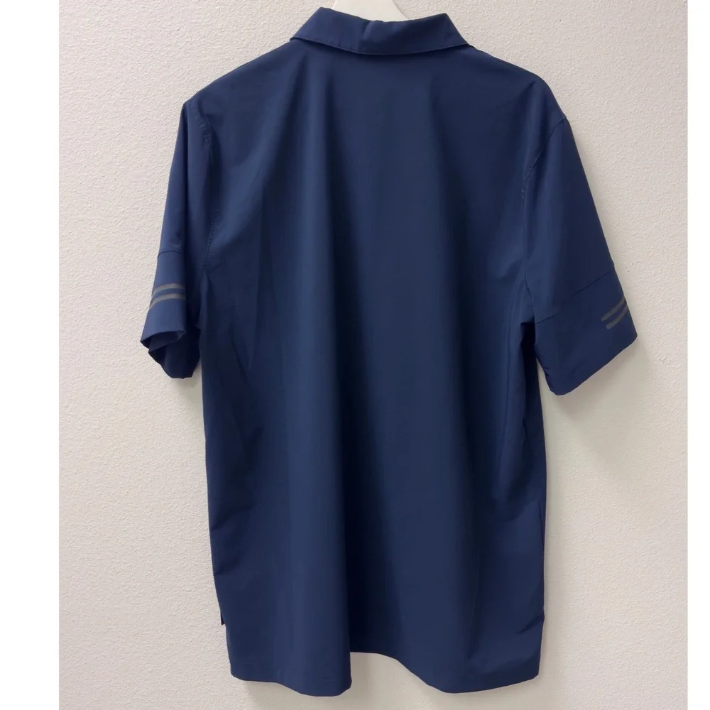 Nike Penn State Nittany Lions Polo Mens XL Navy Blue Dri-FIT Logo Collegiate